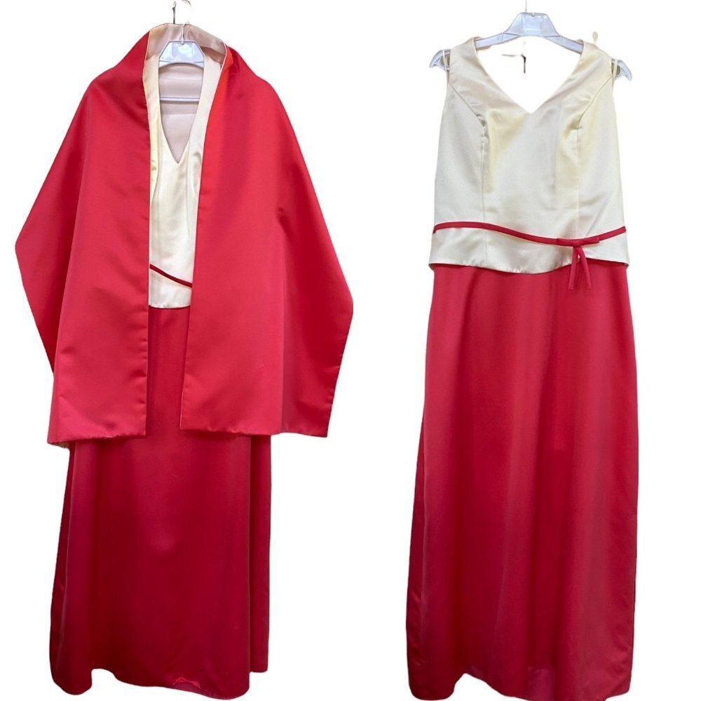 Formal Dress Prom Gown Mother of Bride Bridesmaid Wedding Evening Womens Size XL